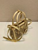 Galleria Satin Mini-Bag With Crystals In Black For Women 7.8 in/ 20 cm 1BA906_2AWL_F063R_V_EOY