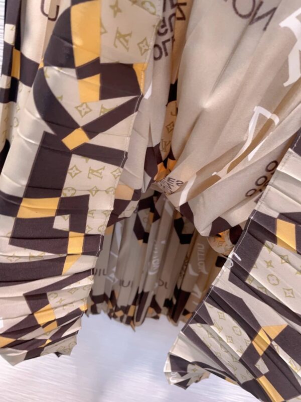 Geometry Pattern Long Dress Grey For Women
