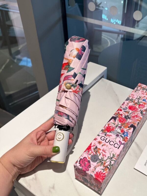 GG Flower Folding Umbrella Pink