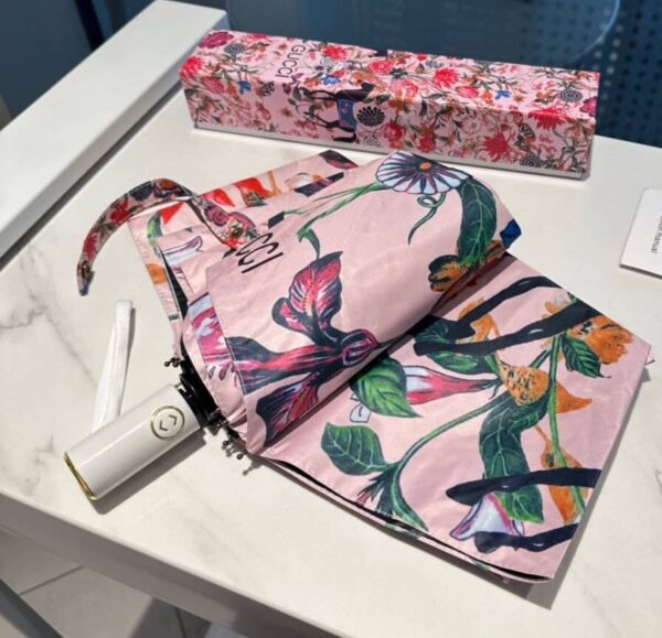 GG Flower Folding Umbrella Pink