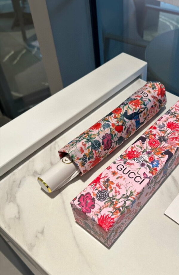 GG Flower Folding Umbrella Pink