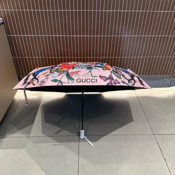 GG Flower Folding Umbrella Pink