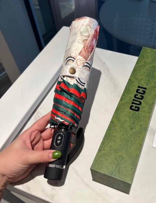 GG Folding Umbrella With Rabbit Pink