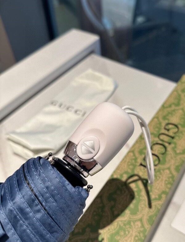 GG Folding Umbrella With Rabbit White