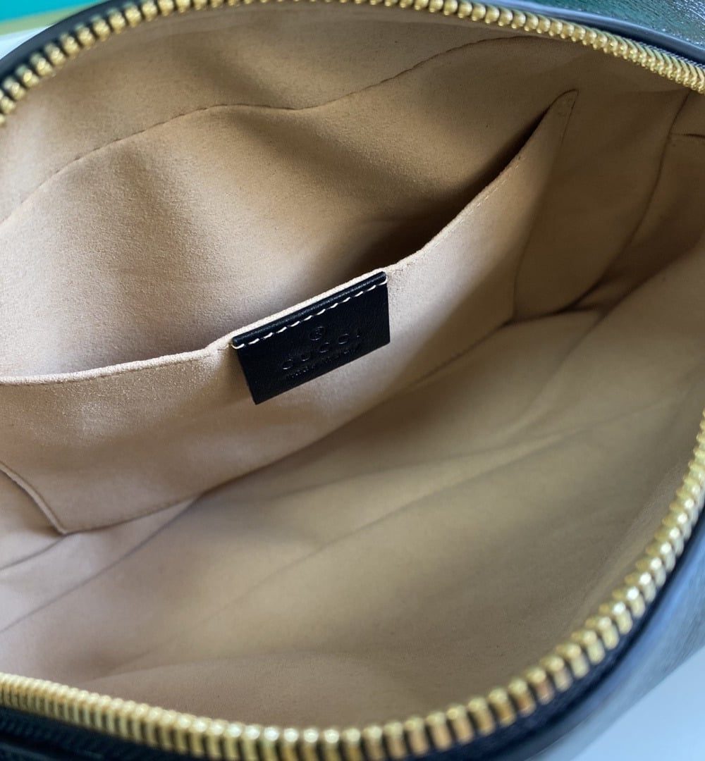 1:1 Replica GG Marmont Small Shouder Bag Beige/Ebony Diagonal Matelassé Original GG Canvas For Women 10in/24cm 447632 HVKEG 9772