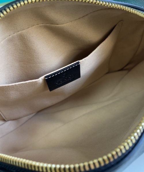 1:1 Replica GG Marmont Small Shouder Bag Beige/Ebony Diagonal Matelassé Original GG Canvas For Women 10in/24cm 447632 HVKEG 9772