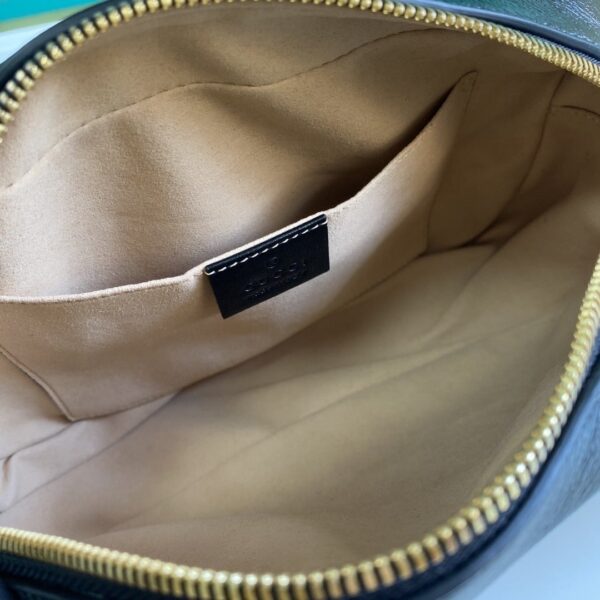 1:1 Replica GG Marmont Small Shouder Bag Beige/Ebony Diagonal Matelassé Original GG Canvas For Women 10in/24cm 447632 HVKEG 9772