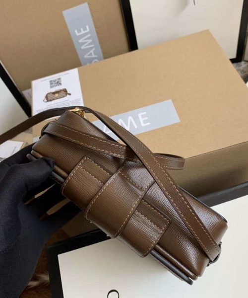 1:1 Replica GG Mini Bag With Clasp Closure Beige/Ebony GG Supreme Canvas For Women 7.1in/18cm GG 614368 92TCG 8563