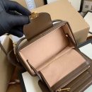 1:1 Replica GG Mini Bag With Clasp Closure Beige/Ebony GG Supreme Canvas For Women 7.1in/18cm GG 614368 92TCG 8563