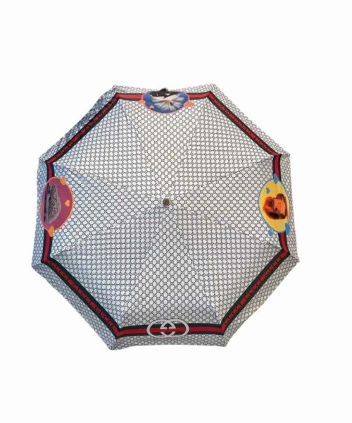 GG With Squirrel Folding Umbrella White