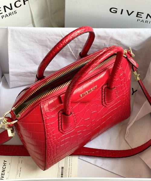 Givenchy Antigona Bag Red For Women, Women's Handbags, Shoulder Bags 11in/28cm GVC