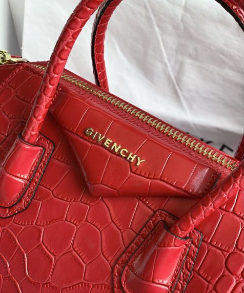 Givenchy Antigona Bag Red For Women, Women's Handbags, Shoulder Bags 11in/28cm GVC