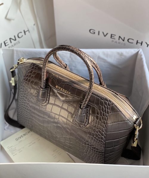 Givenchy Antigona Bag Silver For Women, Women's Handbags, Shoulder Bags 11in/28cm GVC