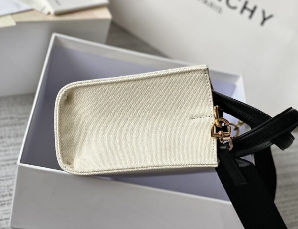 Givenchy Medium G Tote Shopper Bag Canvas Beige/Black For Women, Women's Handbags, Shoulder Bags 7.5in/19cm GVC BB50N0B1DR-255