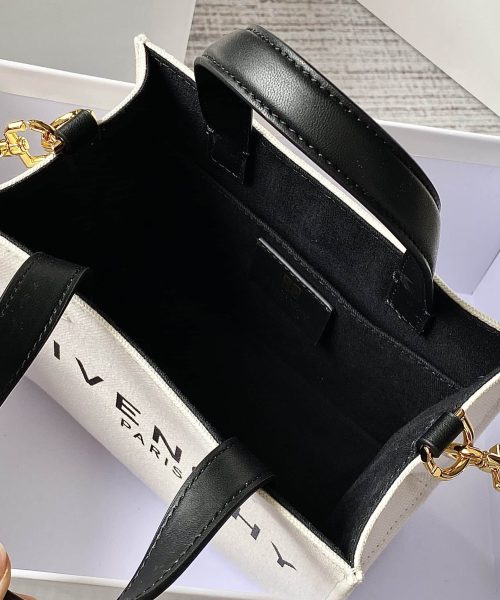 Givenchy Medium G Tote Shopper Bag Canvas Beige/Black For Women, Women's Handbags, Shoulder Bags 7.5in/19cm GVC BB50N0B1DR-255