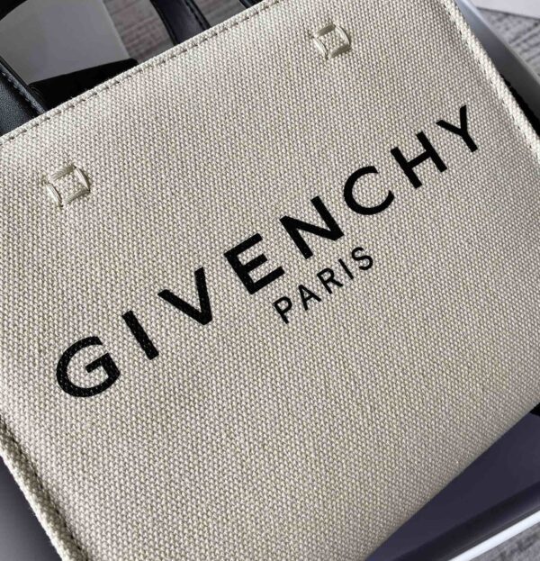 Givenchy Medium G Tote Shopper Bag Canvas Beige/Black For Women, Women's Handbags, Shoulder Bags 7.5in/19cm GVC BB50N0B1DR-255