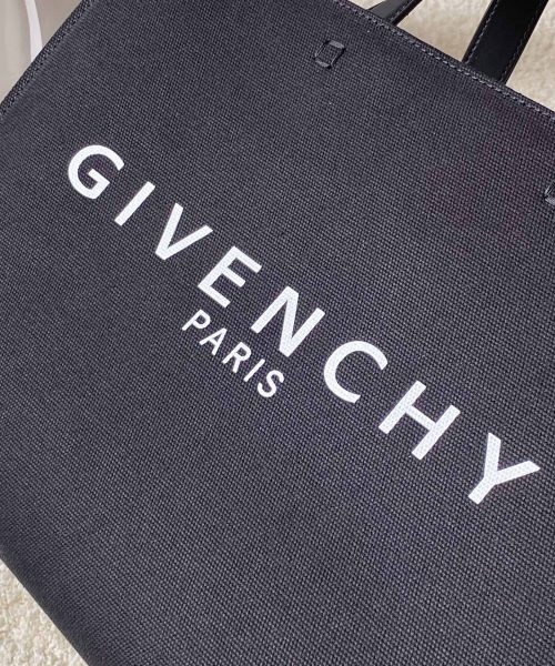 Givenchy Medium G Tote Shopper Bag Canvas Black For Women, Women's Handbags, Shoulder Bags 14.5in/37cm GVC