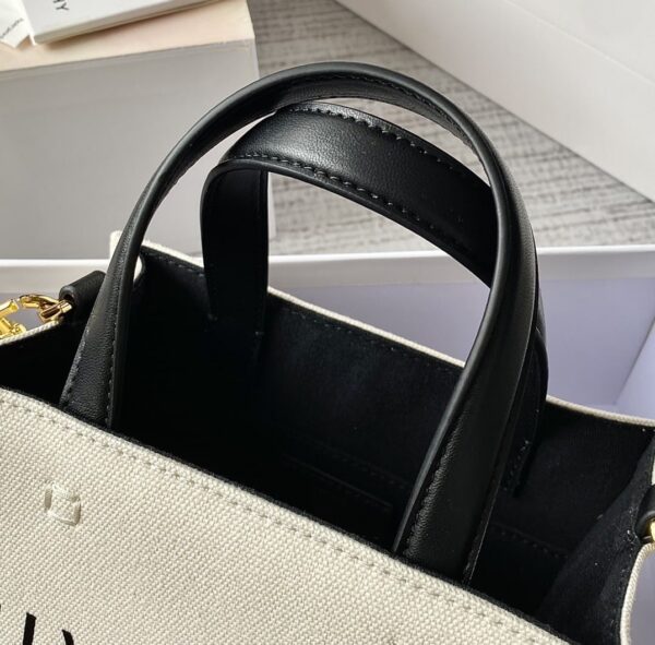 Givenchy Medium G Tote Shopper Bag Canvas Black/Red For Women, Women's Handbags, Shoulder Bags 7.5in/19cm GVC