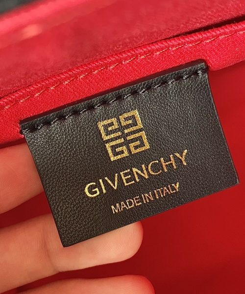 Givenchy Medium G Tote Shopper Bag Canvas Black/Red For Women, Women's Handbags, Shoulder Bags 7.5in/19cm GVC