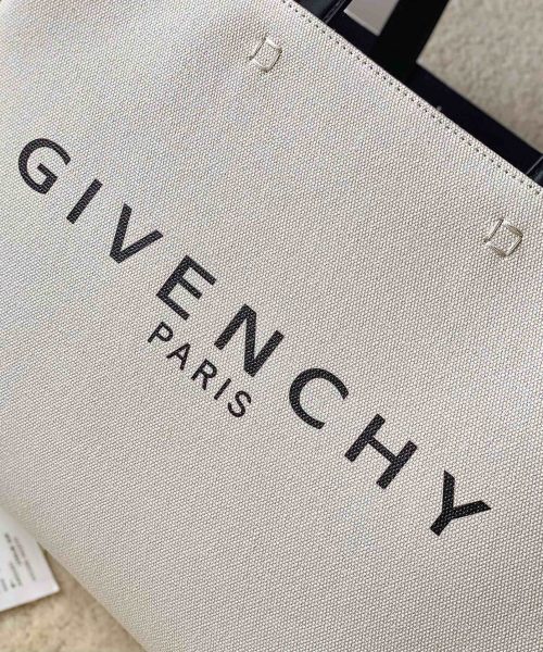Givenchy Medium G Tote Shopper Bag Canvas Ivory For Women, Women's Handbags, Shoulder Bags 14.5in/37cm GVC BB50N2B1H1-105