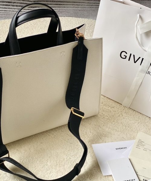 Givenchy Medium G Tote Shopper Bag Canvas Ivory For Women, Women's Handbags, Shoulder Bags 14.5in/37cm GVC BB50N2B1H1-105
