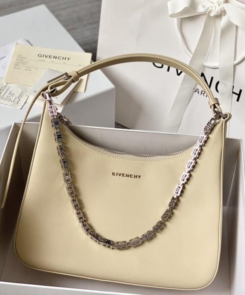 Givenchy Medium Moon Cut Out Bag Beige For Women, Women's Handbags, Shoulder Bags 11.8in/30cm GVC