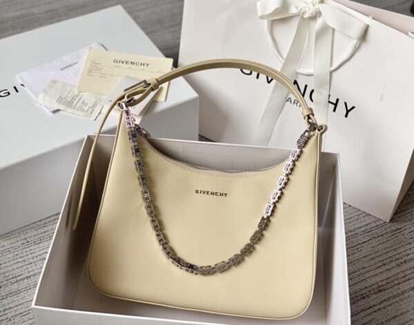 Givenchy Medium Moon Cut Out Bag Beige For Women, Women's Handbags, Shoulder Bags 11.8in/30cm GVC