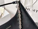 Givenchy Medium Moon Cut Out Bag Black For Women, Women's Handbags, Shoulder Bags 11.8in/30cm GVC BB50LWB1A4-001