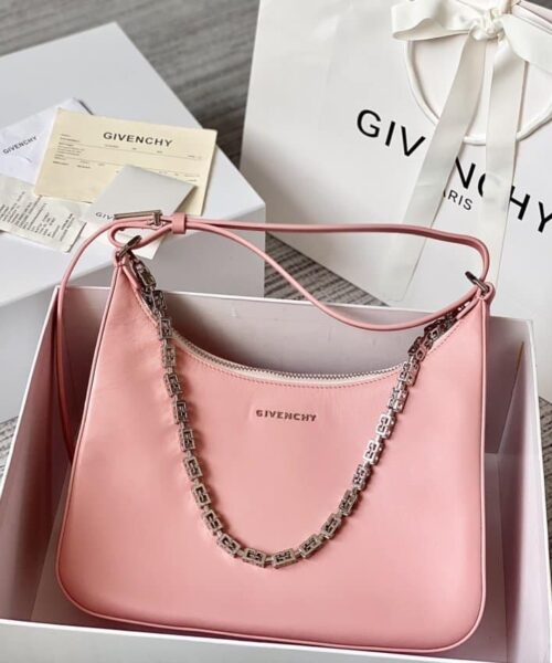 Givenchy Medium Moon Cut Out Bag Pink For Women, Women's Handbags, Shoulder Bags 11.8in/30cm GVC