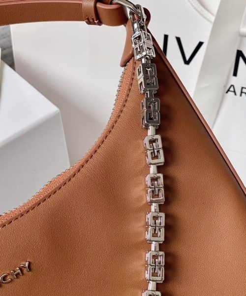 Givenchy Medium Moon Cut Out Bag Pumpkin For Women, Women's Handbags, Shoulder Bags 11.8in/30cm GVC