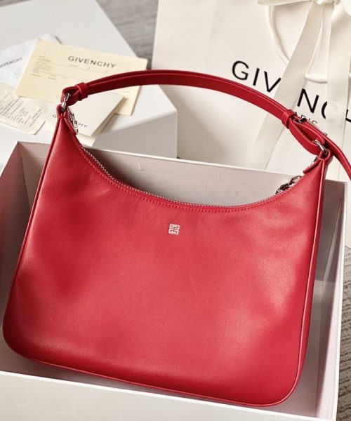 Givenchy Medium Moon Cut Out Bag Red For Women, Women's Handbags, Shoulder Bags 11.8in/30cm GVC