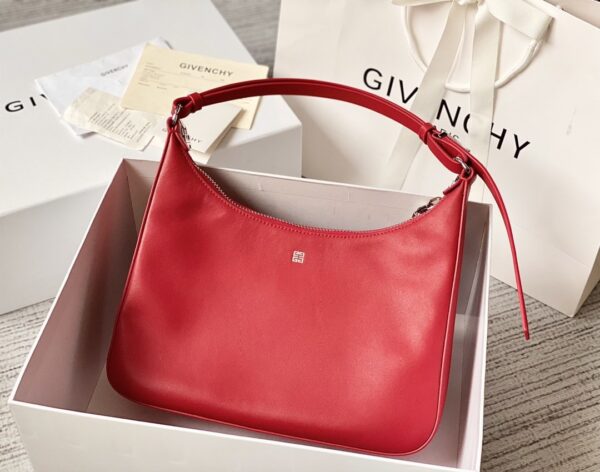 Givenchy Medium Moon Cut Out Bag Red For Women, Women's Handbags, Shoulder Bags 11.8in/30cm GVC
