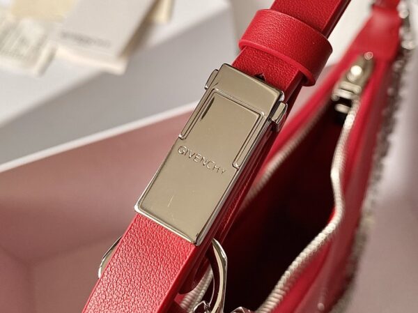 Givenchy Medium Moon Cut Out Bag Red For Women, Women's Handbags, Shoulder Bags 11.8in/30cm GVC