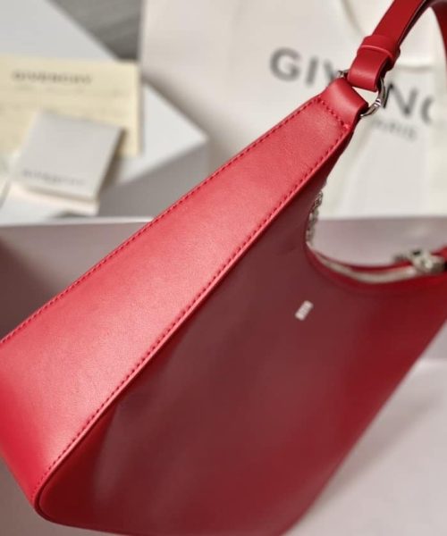 Givenchy Medium Moon Cut Out Bag Red For Women, Women's Handbags, Shoulder Bags 11.8in/30cm GVC