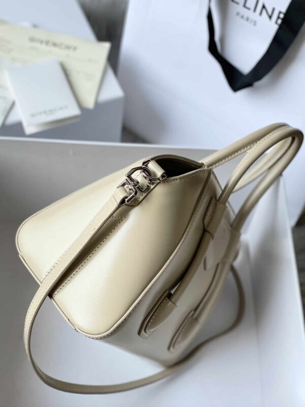 Givenchy Mini Antigona Lock Bag Beige For Women, Women's Handbags, Shoulder Bags 8.7in/22cm GVC