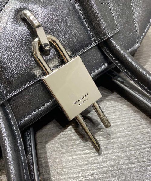 Givenchy Mini Antigona Lock Bag Black For Women, Women's Handbags, Shoulder Bags 8.7in/22cm GVC
