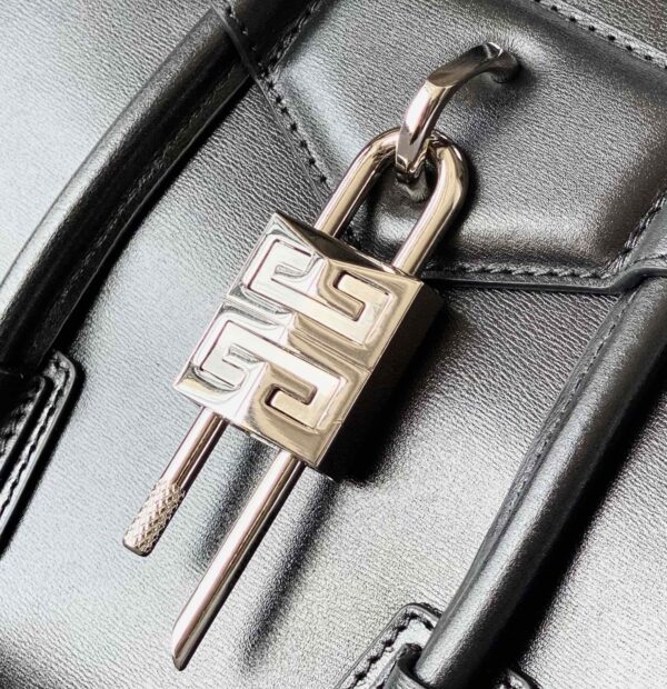 Givenchy Mini Antigona Lock Bag Black For Women, Women's Handbags, Shoulder Bags 8.7in/22cm GVC