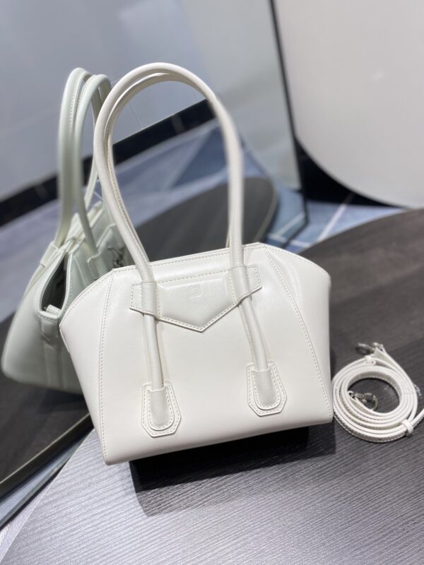 Givenchy Mini Antigona Lock Bag Ivory For Women, Women's Handbags, Shoulder Bags 8.7in/22cm GVC BB50J0B16S-105