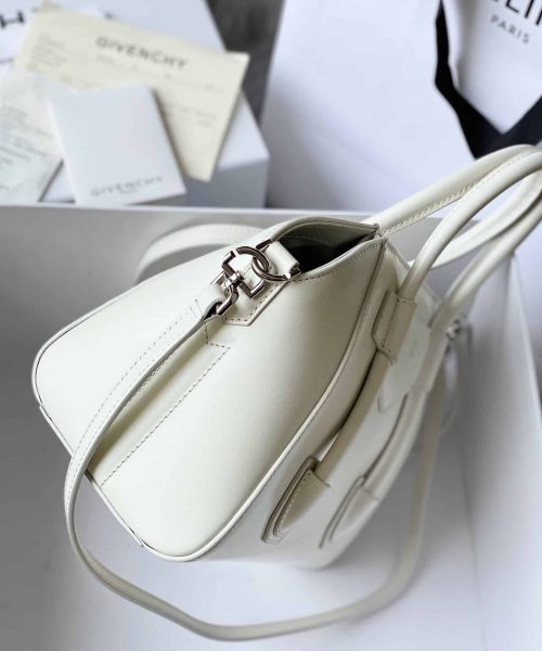 Givenchy Mini Antigona Lock Bag Ivory For Women, Women's Handbags, Shoulder Bags 8.7in/22cm GVC BB50J0B16S-105