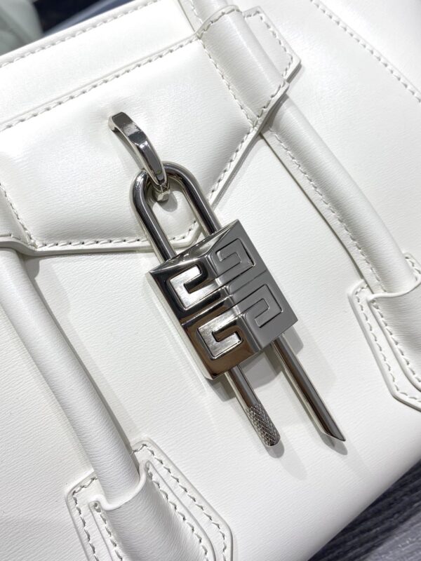Givenchy Mini Antigona Lock Bag Ivory For Women, Women's Handbags, Shoulder Bags 8.7in/22cm GVC BB50J0B16S-105