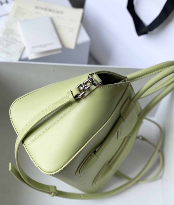 Givenchy Mini Antigona Lock Bag Khaki For Women, Women's Handbags, Shoulder Bags 8.7in/22cm GVC