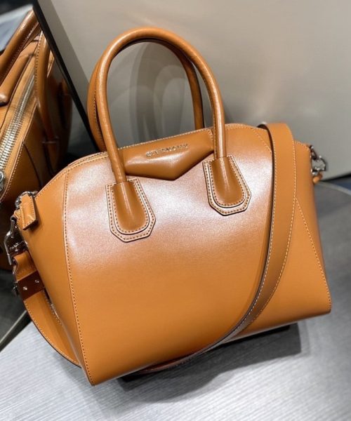 Givenchy Mini Antigona Sport Bag Caramel Brown For Women, Women's Handbags, Shoulder Bags 8.7in/22cm GVC