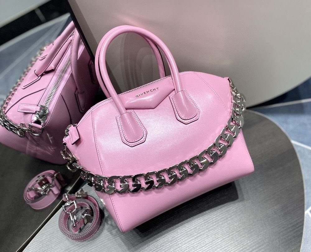 Givenchy Mini Antigona Sport Bag Pink For Women, Women's Handbags, Shoulder Bags 8.7in/22cm GVC