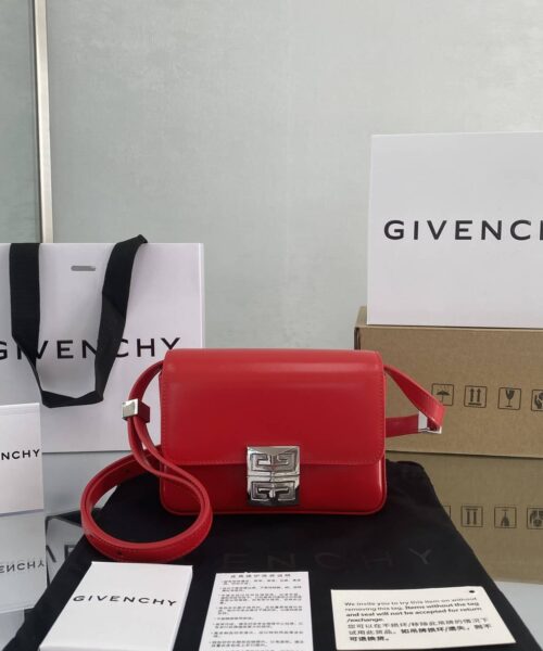 Givenchy Small 4G Bag Red For Women, Women's Handbags, Shoulder Bags 6.5in/16.5cm GVC