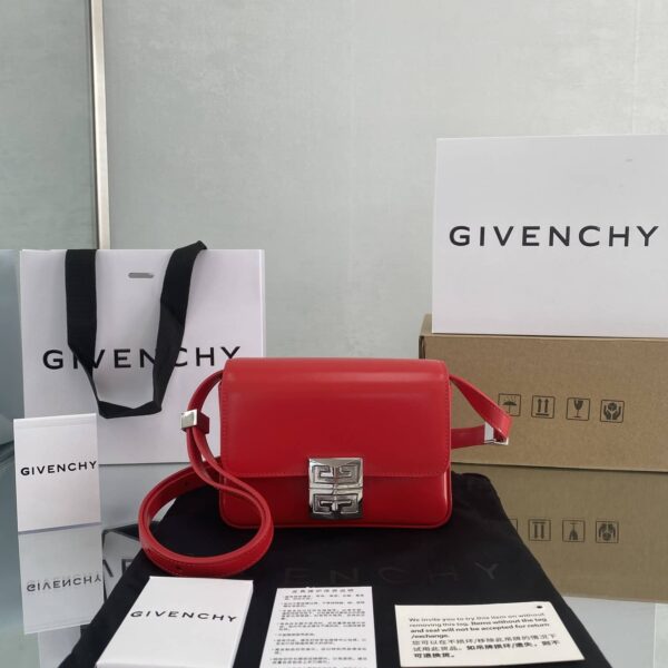Givenchy Small 4G Bag Red For Women, Women's Handbags, Shoulder Bags 6.5in/16.5cm GVC