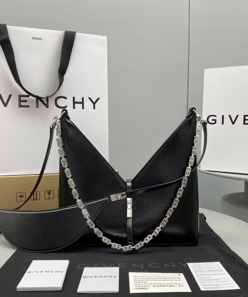 Givenchy Small Cut Out Bag Black For Women, Women's Handbags, Shoulder Bags 10.6in/27cm GVC