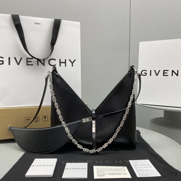 Givenchy Small Cut Out Bag Black For Women, Women's Handbags, Shoulder Bags 10.6in/27cm GVC