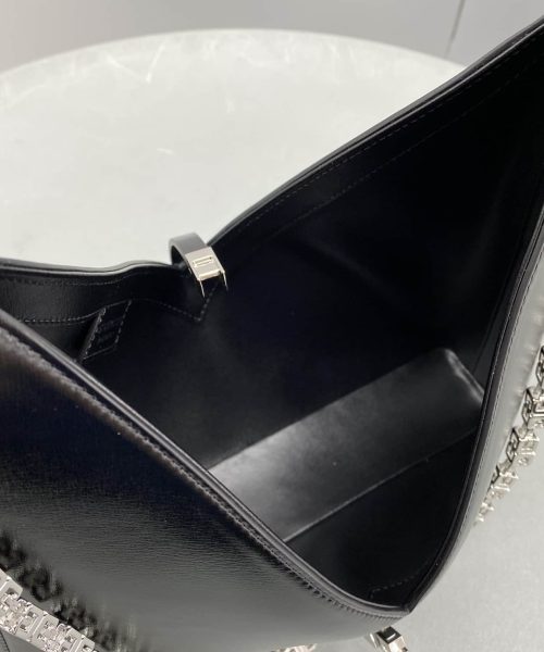 Givenchy Small Cut Out Bag Black For Women, Women's Handbags, Shoulder Bags 10.6in/27cm GVC