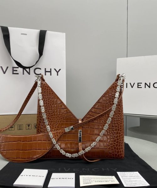 Givenchy Small Cut Out Bag Cramel Brown For Women, Women's Handbags, Shoulder Bags 10.6in/27cm GVC