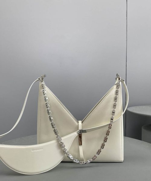 Givenchy Small Cut Out Bag Ivory For Women, Women's Handbags, Shoulder Bags 10.6in/27cm GVC